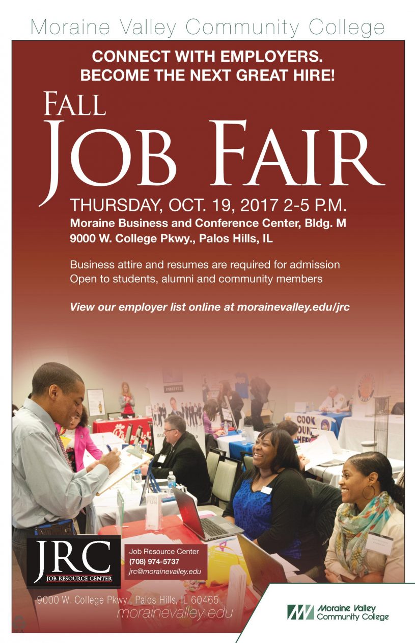 Moraine Valley Fall Job Fair HACC
